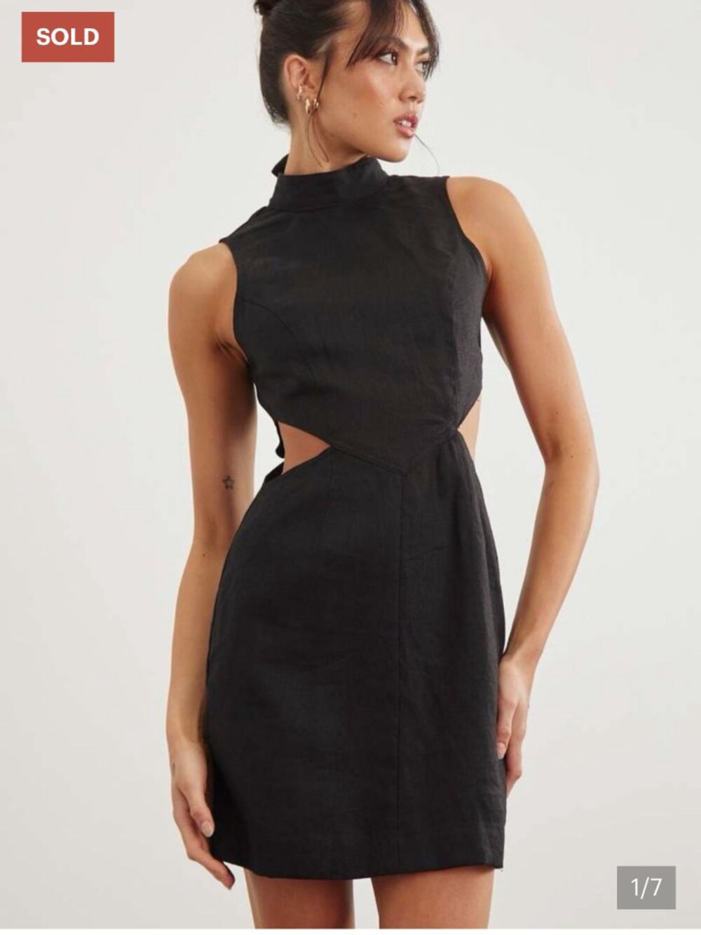 SOVERE FROM ANTHROPOLOGIE VIRTUE denim mini dress small